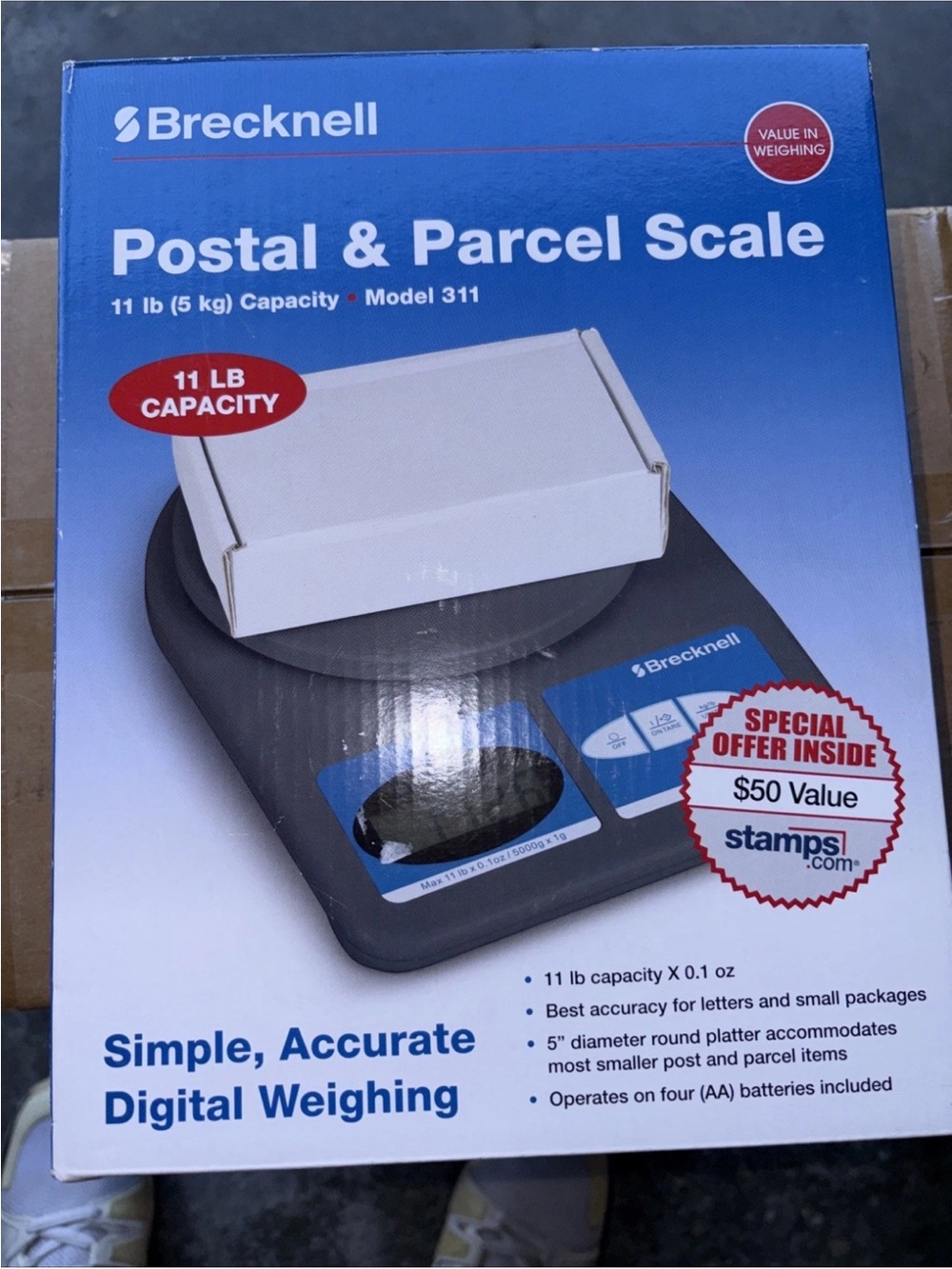 Blackness Blue Postal & Parcel Digital Scale - Model 311-Brand New